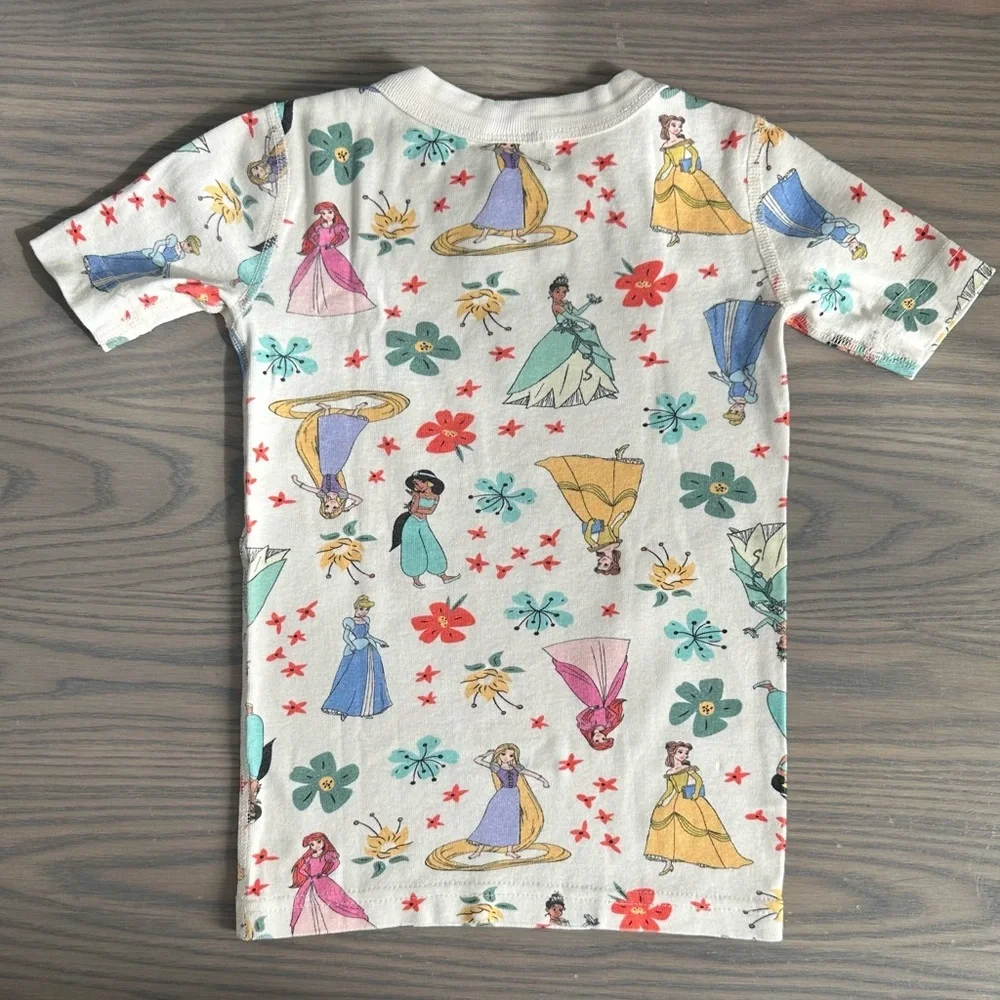 HANNA ANDERSSON DISNEY  PRINCESS SHORT JOHN PAJAM SET IN PRINCESS MULTI